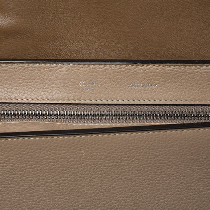 Celine Drummed Calfskin Suede Medium Trapeze Dune 6 of 9