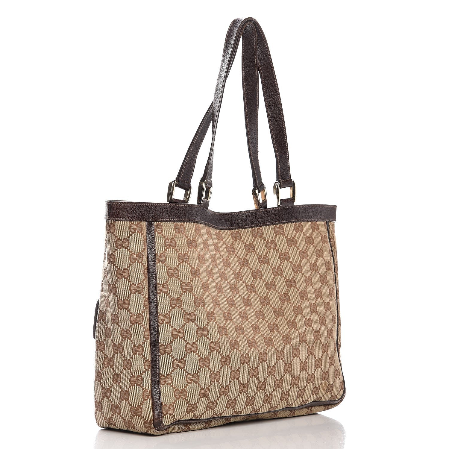 Gucci Monogram Abbey D Ring Tote Dark Brown 3 of 10