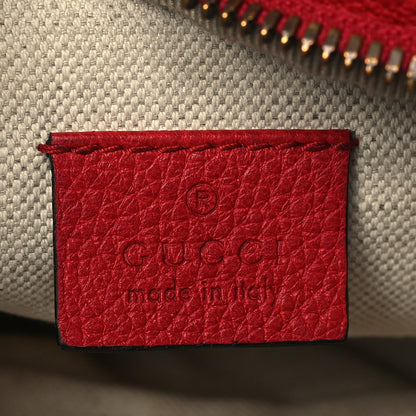 Gucci Grained Calfskin Small Logo Belt Bag Hibiscus Red 6 of 9