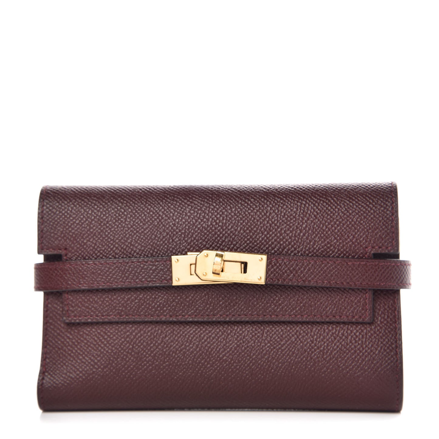 Epsom Medium Kelly Wallet Bordeaux