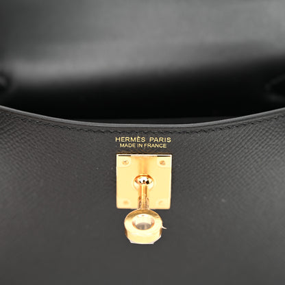 Hermes Epsom Mini Kelly Sellier 20 Black 6 of 11
