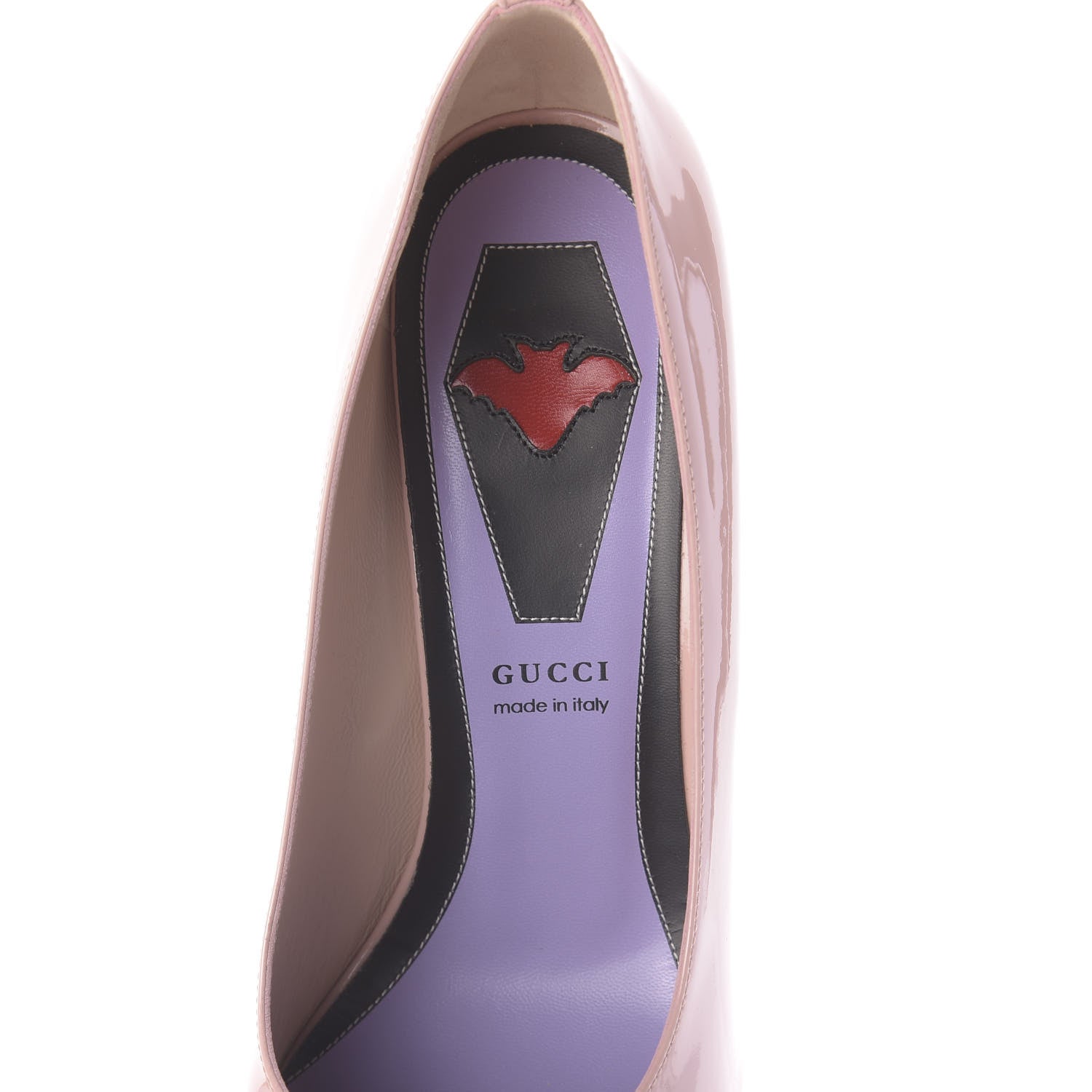 Gucci Patent GG Bow Sadie Spike Mid Heel Pumps 40 Perfect Pink 8 of 11