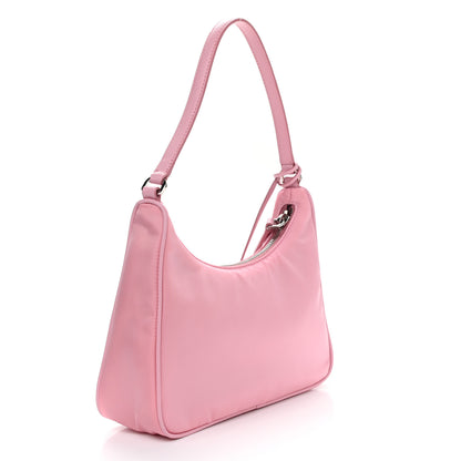 Prada Re-Nylon Saffiano Mini Re-Edition 2005 Bag Rosa 3 of 9