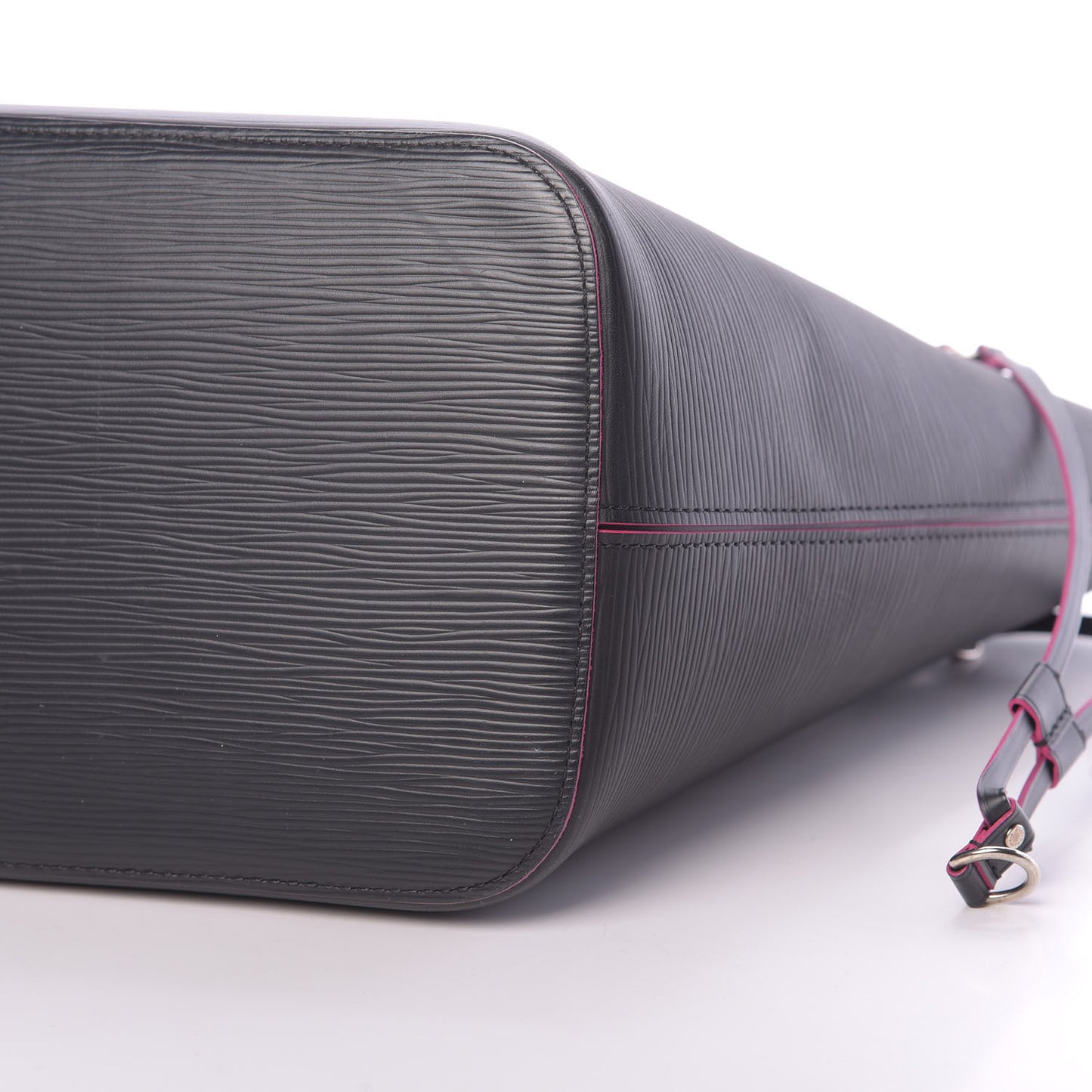 Epi Neverfull MM Black Hot Pink