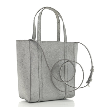 Balenciaga Glitter Calfskin XXS Everyday Tote Silver 3 of 15