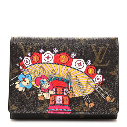 Louis Vuitton Monogram 2020 Christmas Animation Swing Ride Victorine Wallet Pink Poppy 1 of 9