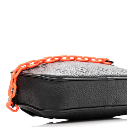 Louis Vuitton Taurillon Monogram Uniformes Solar Ray Soft Pochette Volga Belt Bag Black 9 of 10