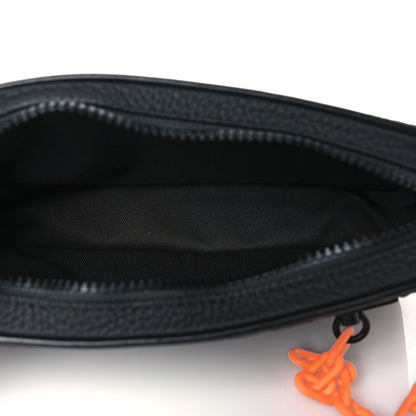 Louis Vuitton Taurillon Monogram Uniformes Solar Ray Soft Pochette Volga Belt Bag Black 5 of 9