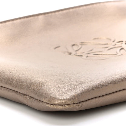 Loewe Metallic Lambskin Cosmetic Pouch Gold 8 of 10