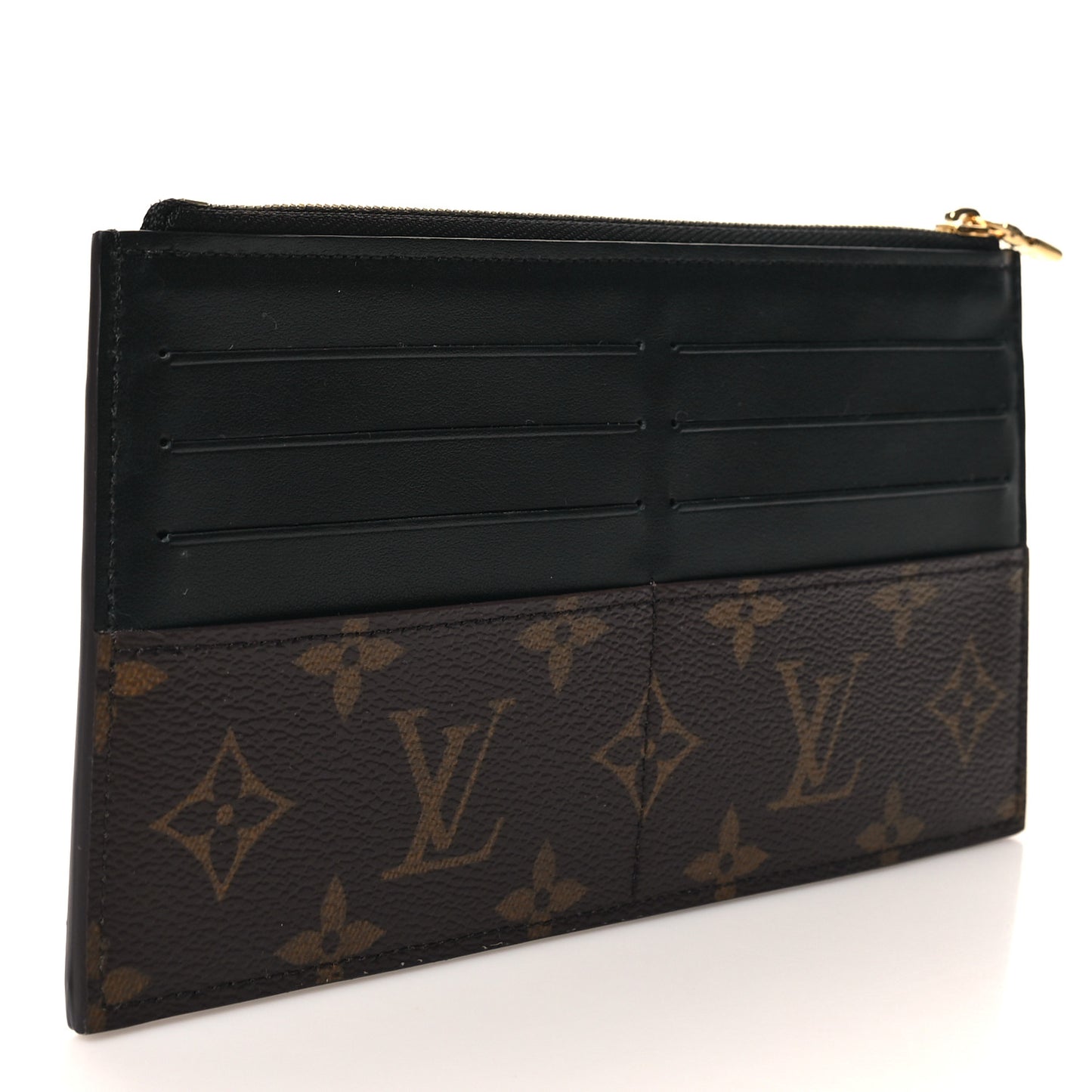 Monogram Slim Purse Black