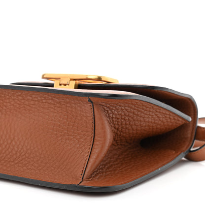 Valentino Garavani Grained Calfskin Small VSling Shoulder Bag Saddle Brown 10 of 10