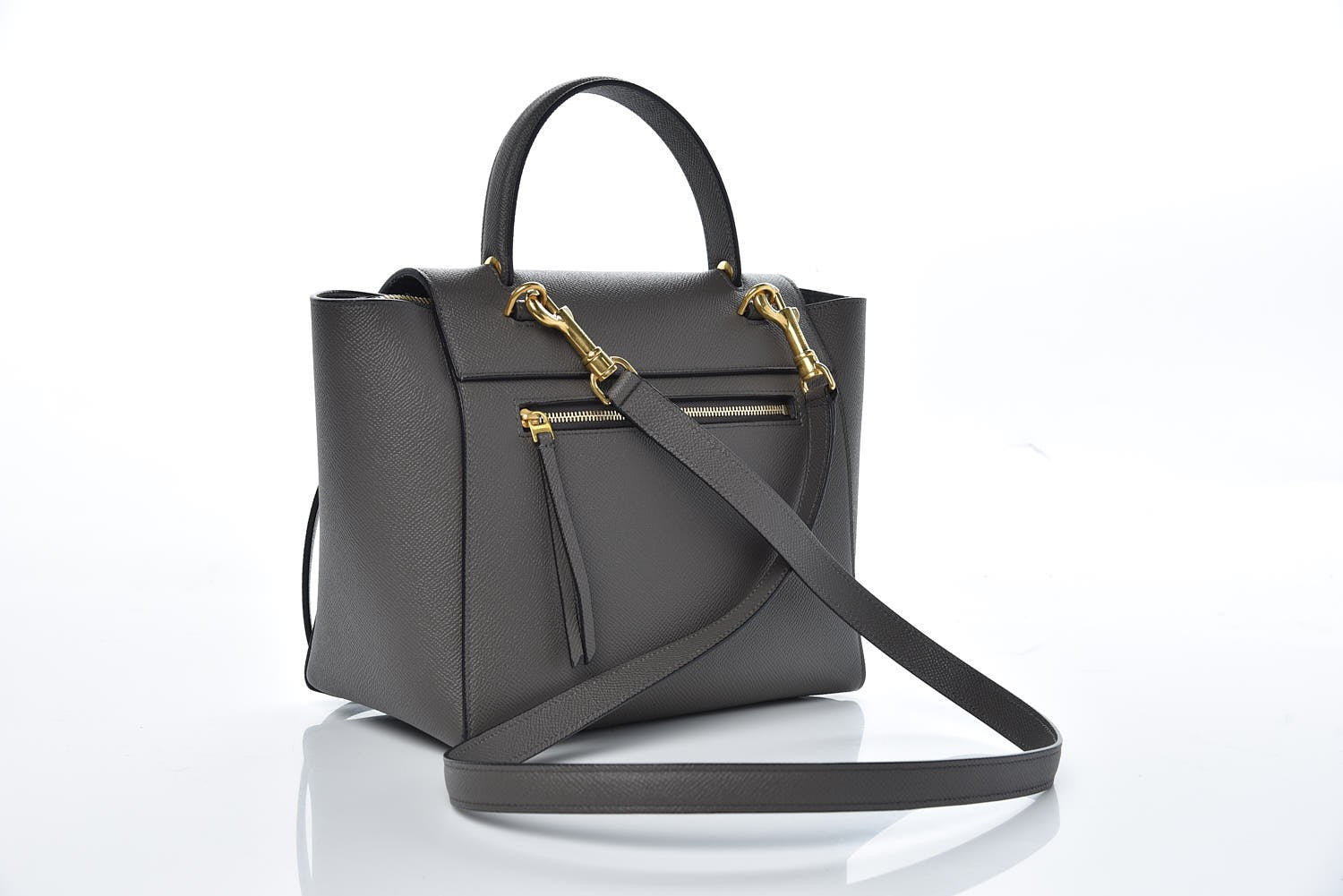 Celine Grained Calfskin Micro Belt Bag Grey 3 of 9