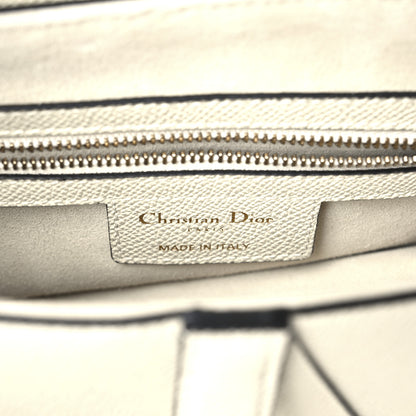 Christian Dior Grained Calfskin Saddle Bag With Strap Latte 6 of 10