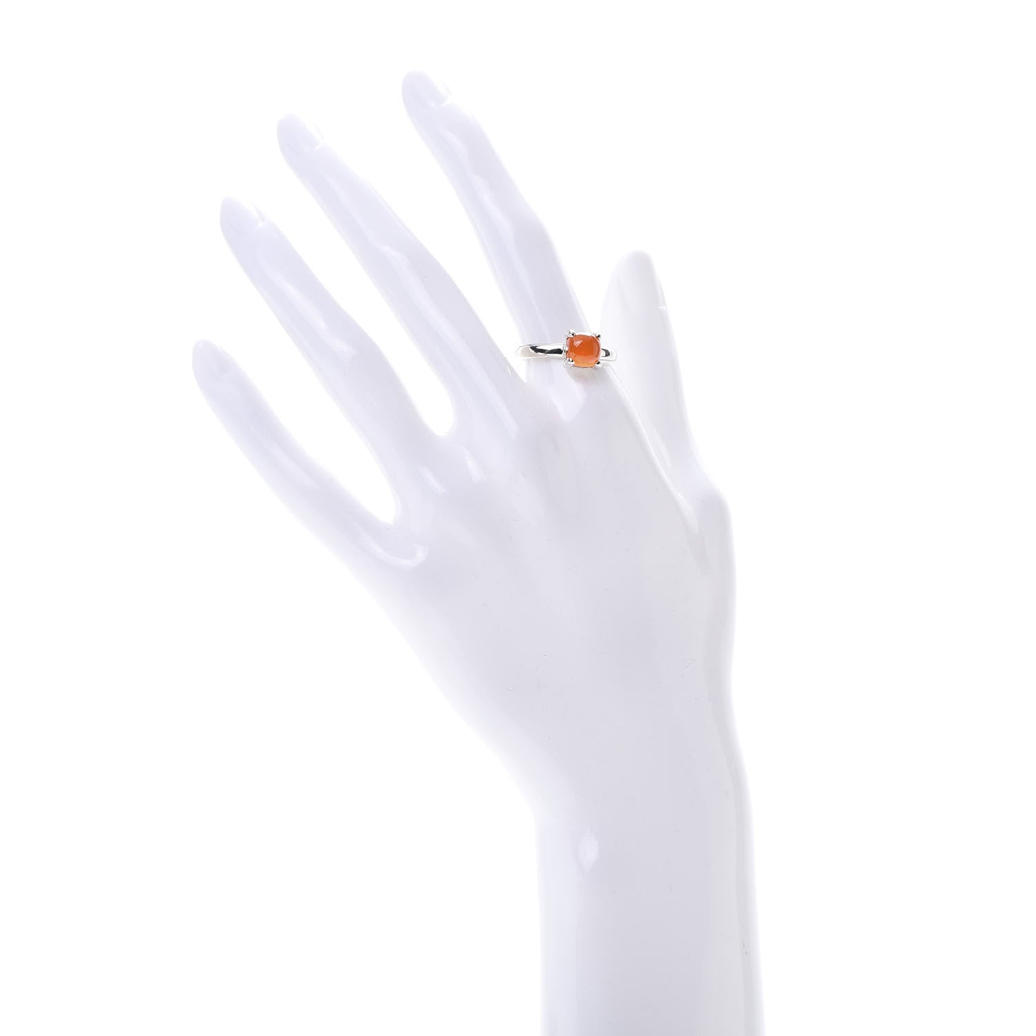 Tiffany Sterling Silver Carnelian Paloma Picasso Sugar Stacks Ring 55 7.25 2 of 7