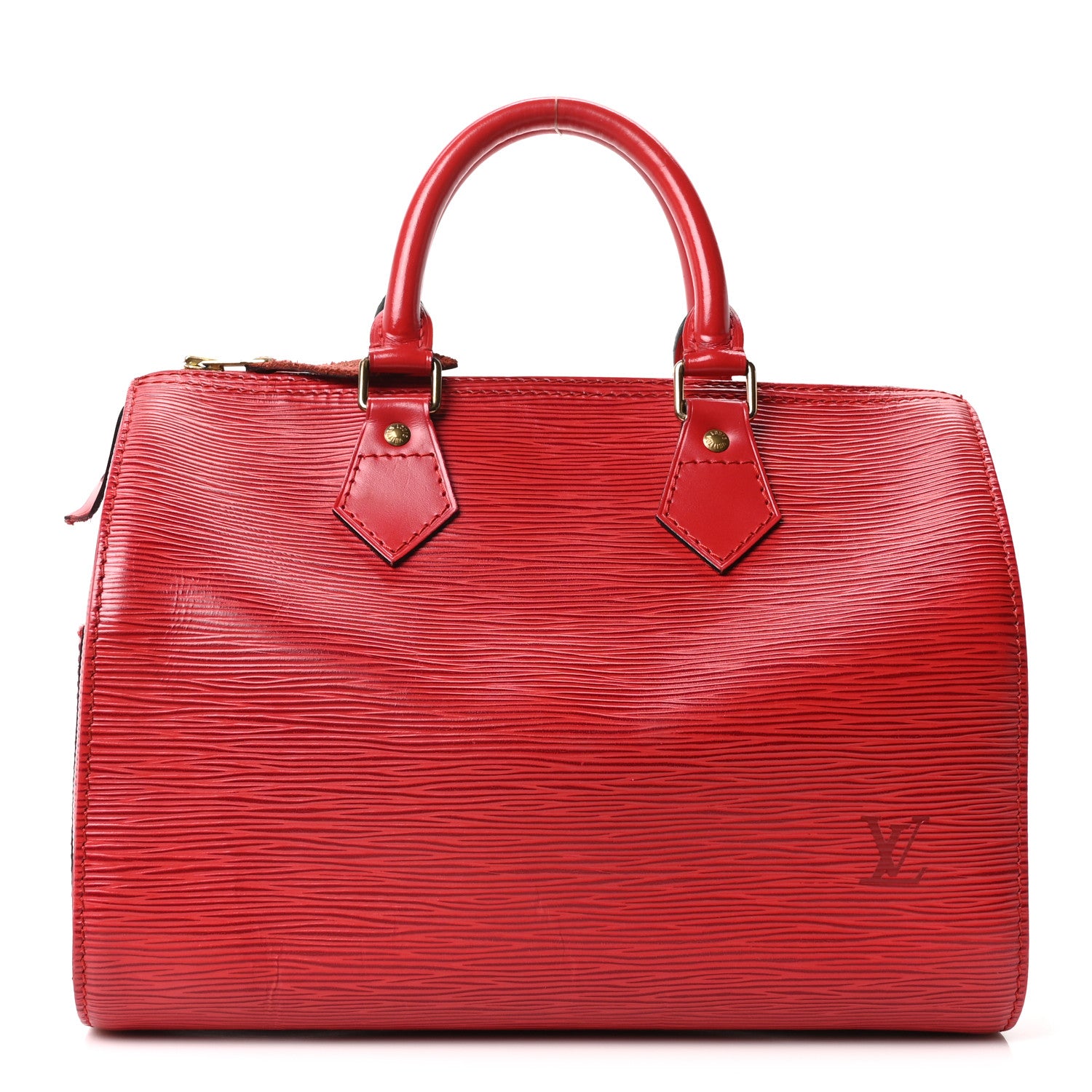 Louis Vuitton Epi Speedy 25 Castillan Red 1 of 9