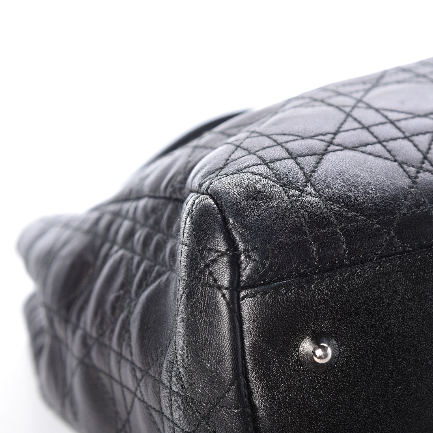 Christian Dior Lambskin Cannage Large Dior Soft Shopping Tote Black 13 of 20