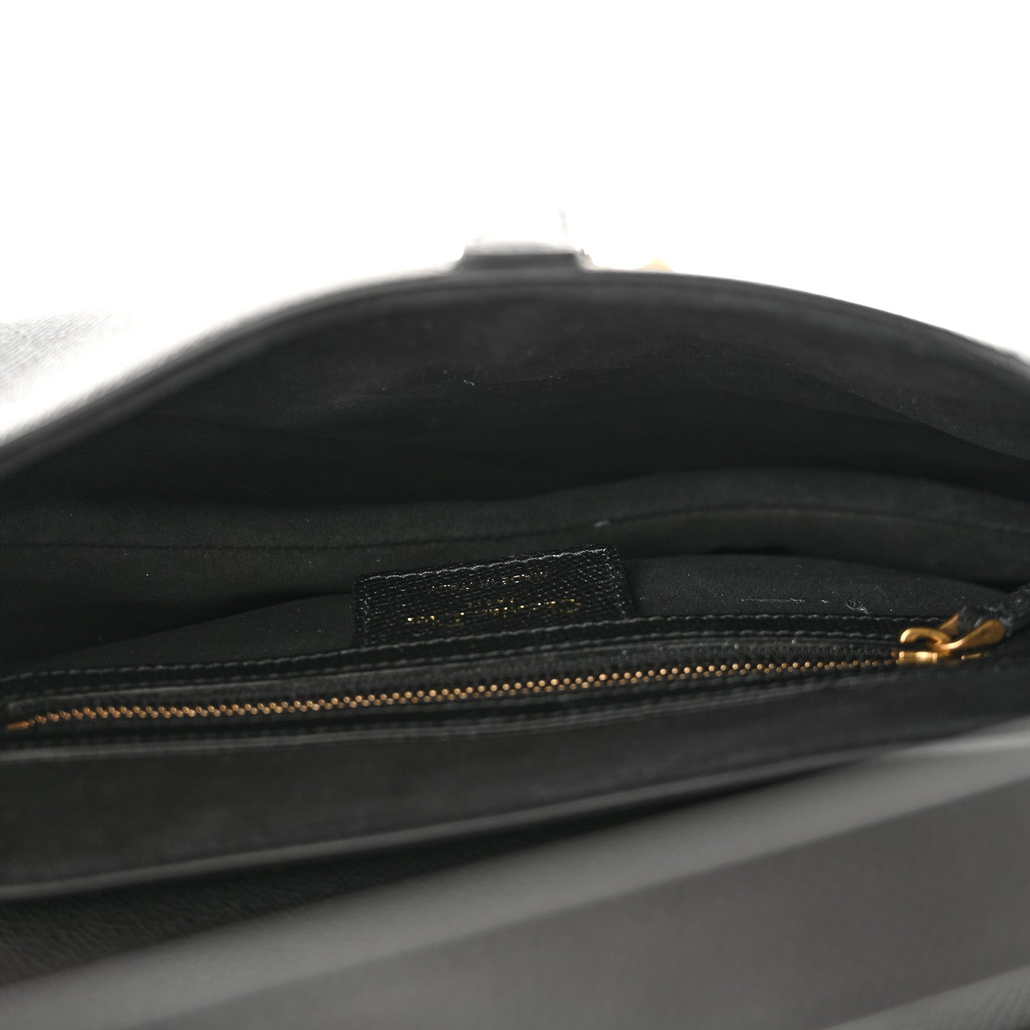 Christian Dior Grained Calfskin Saddle Bag With Strap Black 5 of 14