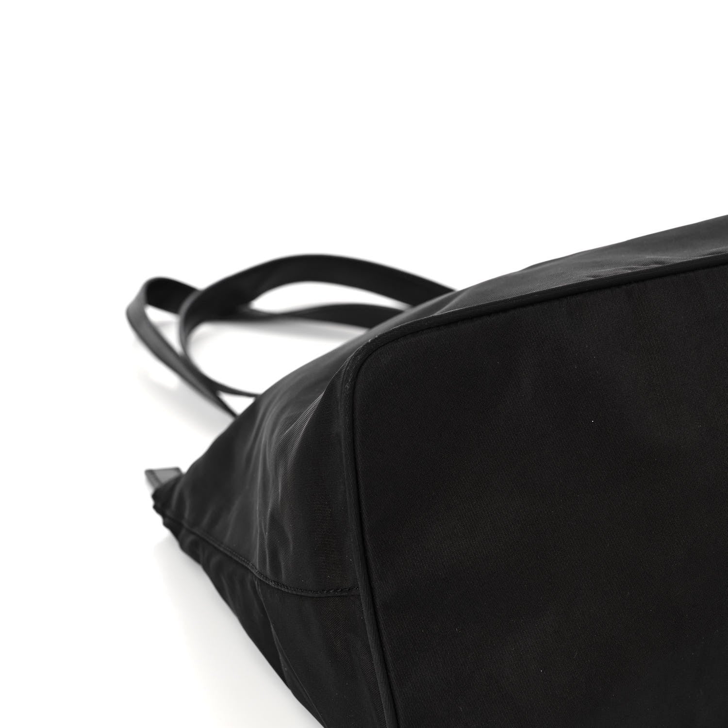 Prada Tessuto Nylon Calfskin Shopping Tote Black 8 of 14