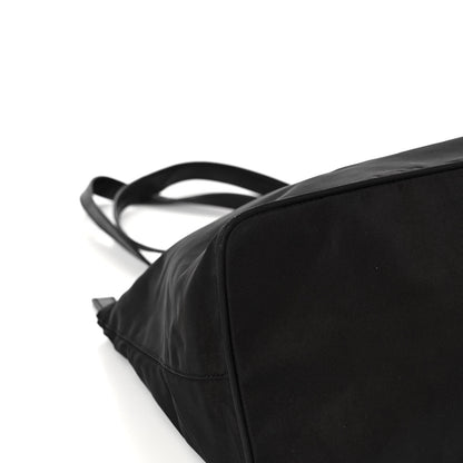 Prada Tessuto Nylon Calfskin Shopping Tote Black 8 of 14