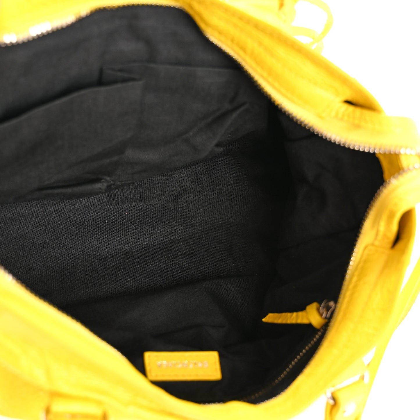 Agneau Classic Silver Hardware City S Jaune Soleil