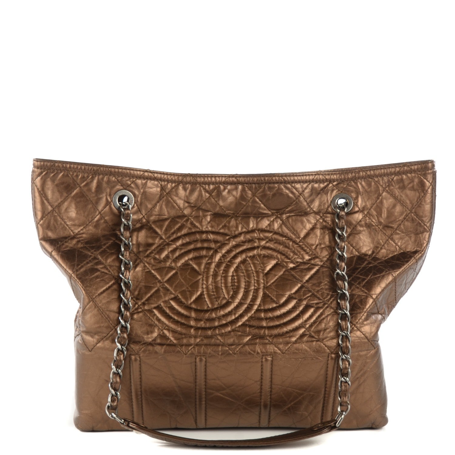 Chanel Calfskin Large Shopping In Moscow Tote Bronze 1 of 7