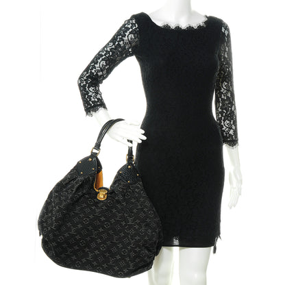 Louis Vuitton Denim Mahina XL Black 2 of 7