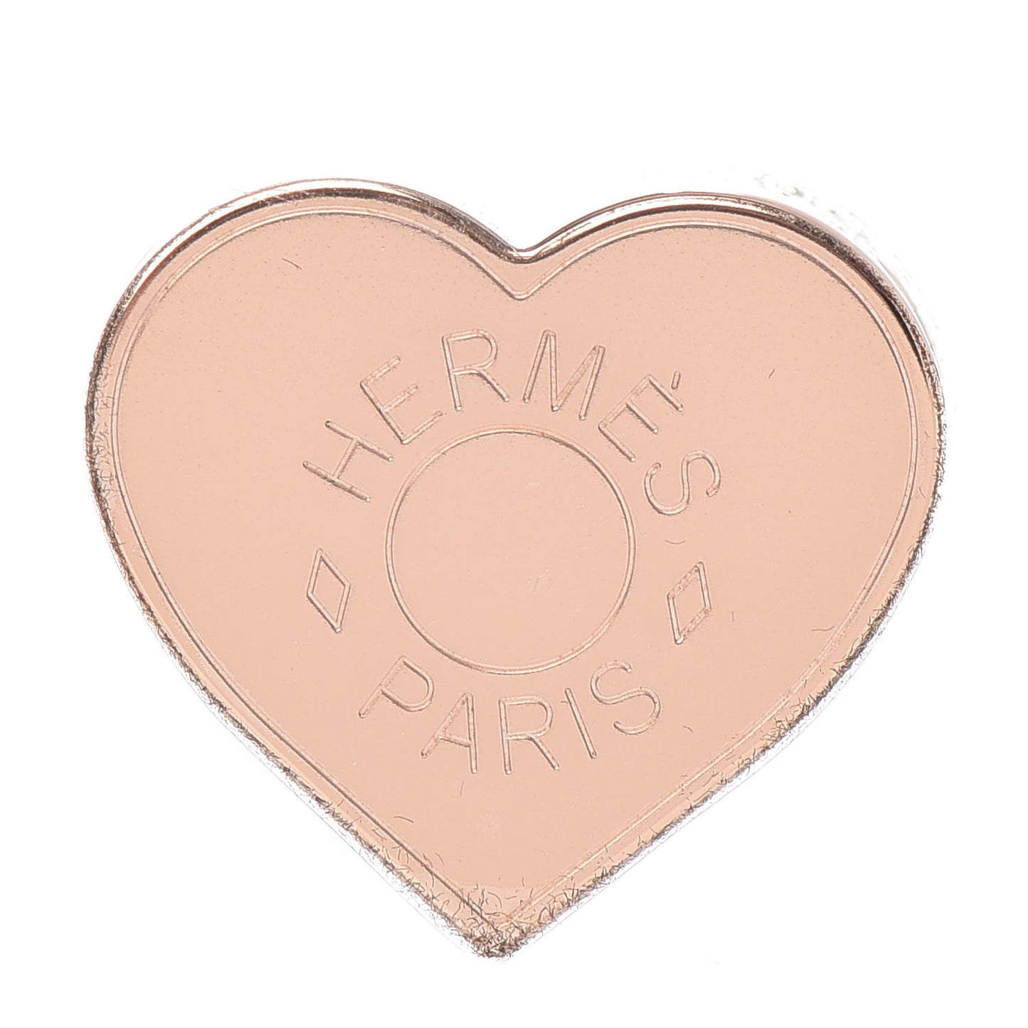 Rose Gold Plated Brass Mini Coeur Twilly Scarf Ring
