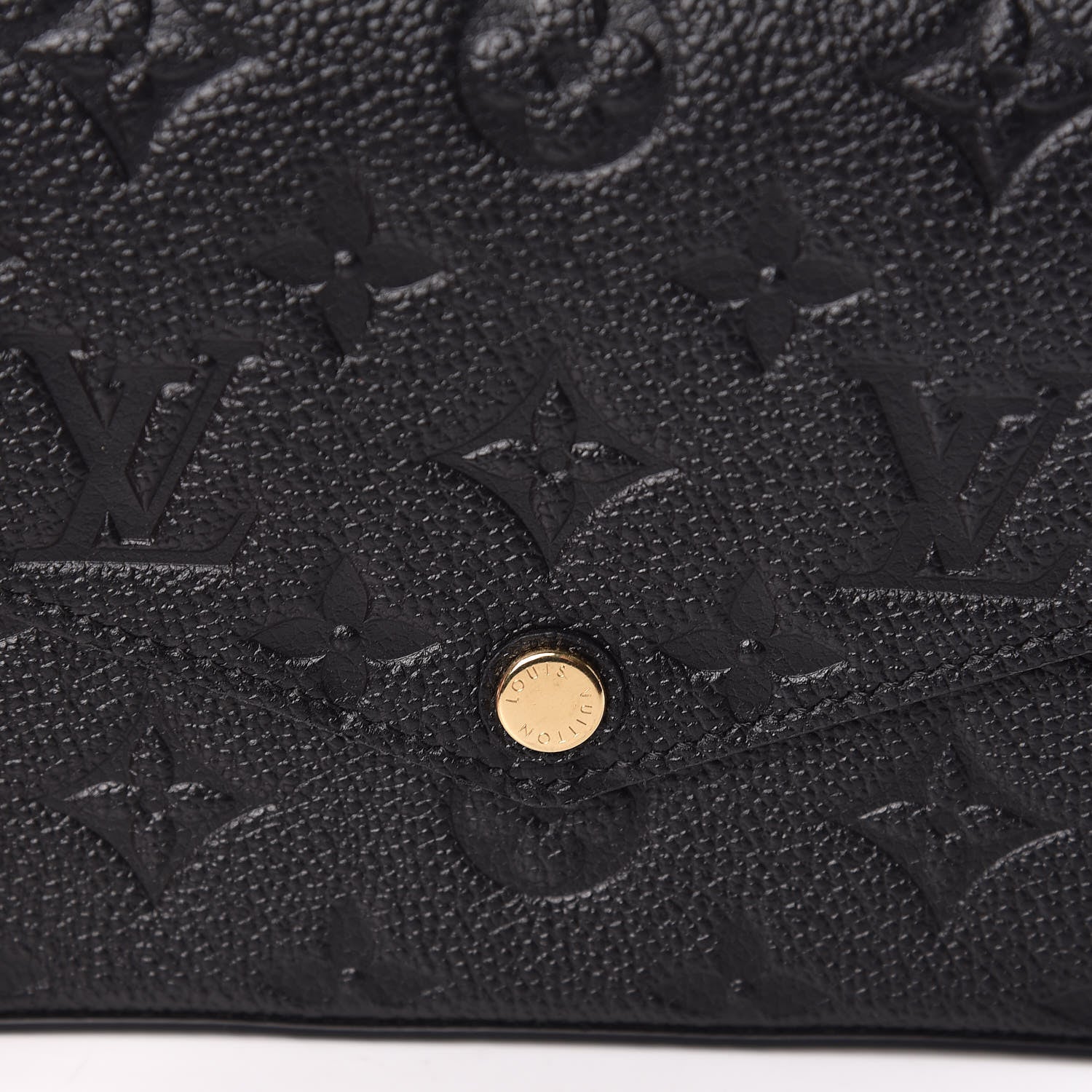 Louis Vuitton Empreinte Pochette Felicie Chain Wallet Black 9 of 11