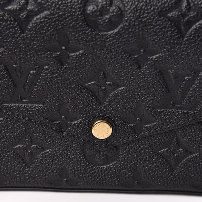 Louis Vuitton Empreinte Pochette Felicie Chain Wallet Black 9 of 11