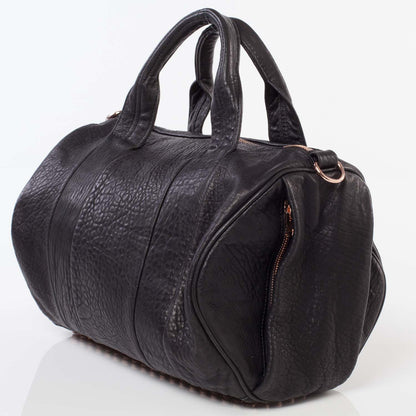 Alexander Wang Leather Rocco w Rose Gold Hardware Black 4 of 7