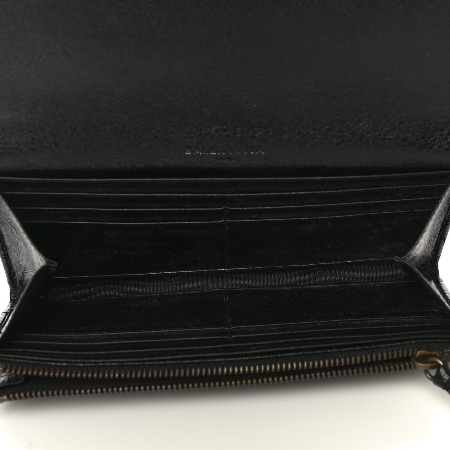Balenciaga Agneau Classic Hardware Money Wallet Black 9 of 12