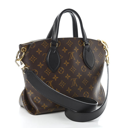 Louis Vuitton Monogram Flower Zipped Tote PM Black 3 of 10
