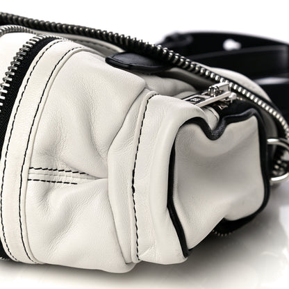 Alexander Wang Lambskin Micro Marti Crossbody White Black 10 of 10