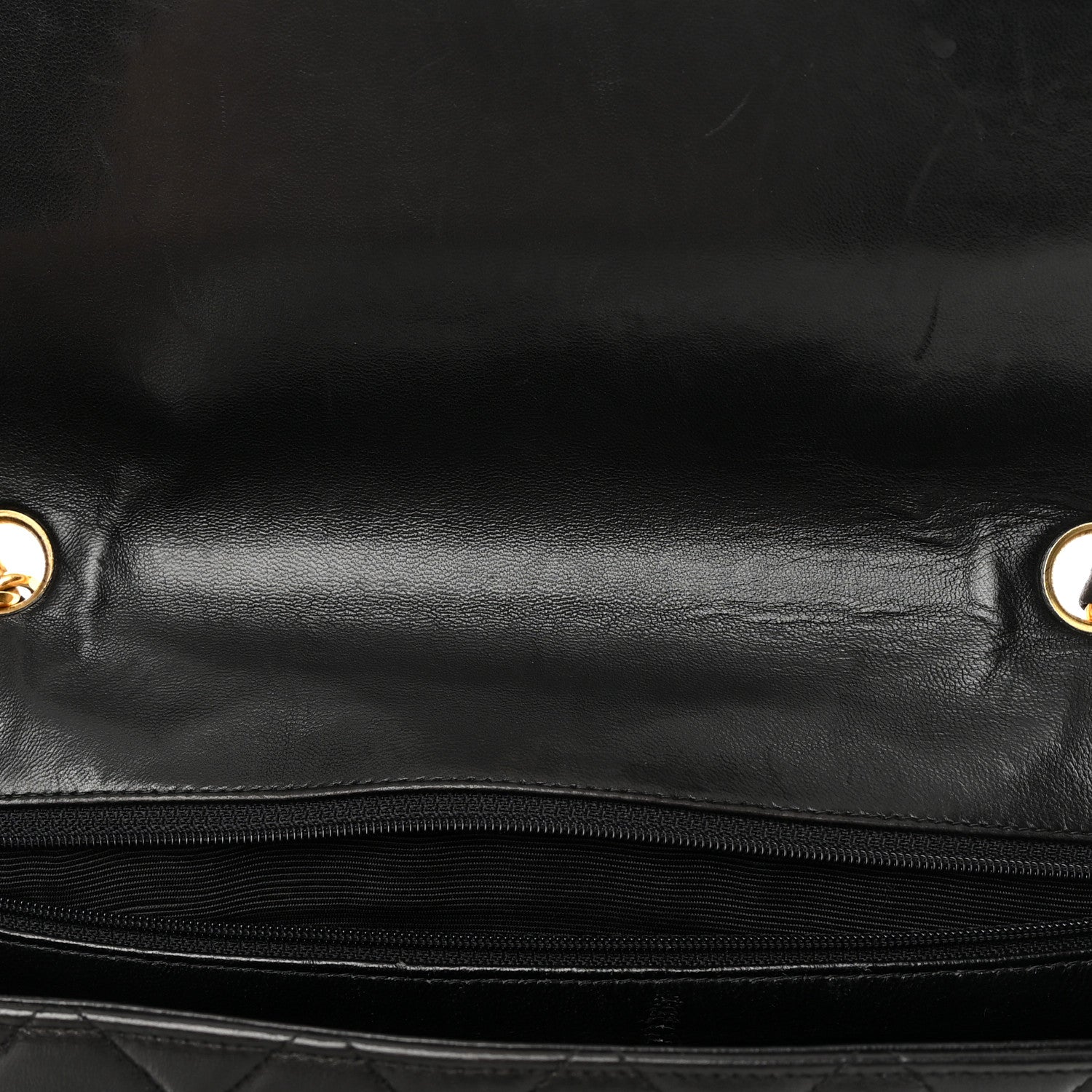 Chanel Lambskin Quilted Jumbo Single Flap Black 14 of 19