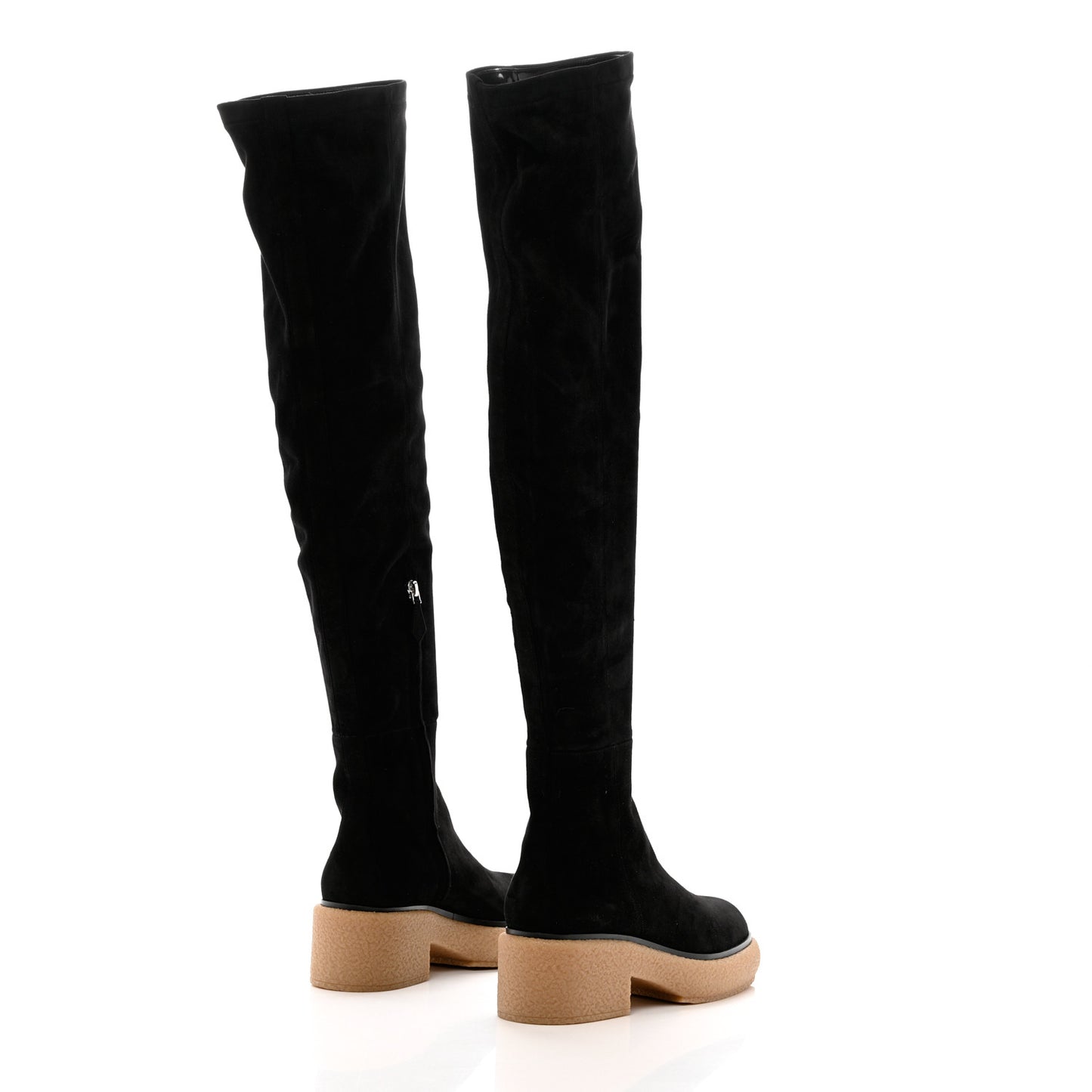Velvet Goatskin Fallon 30 Boots 41 Black