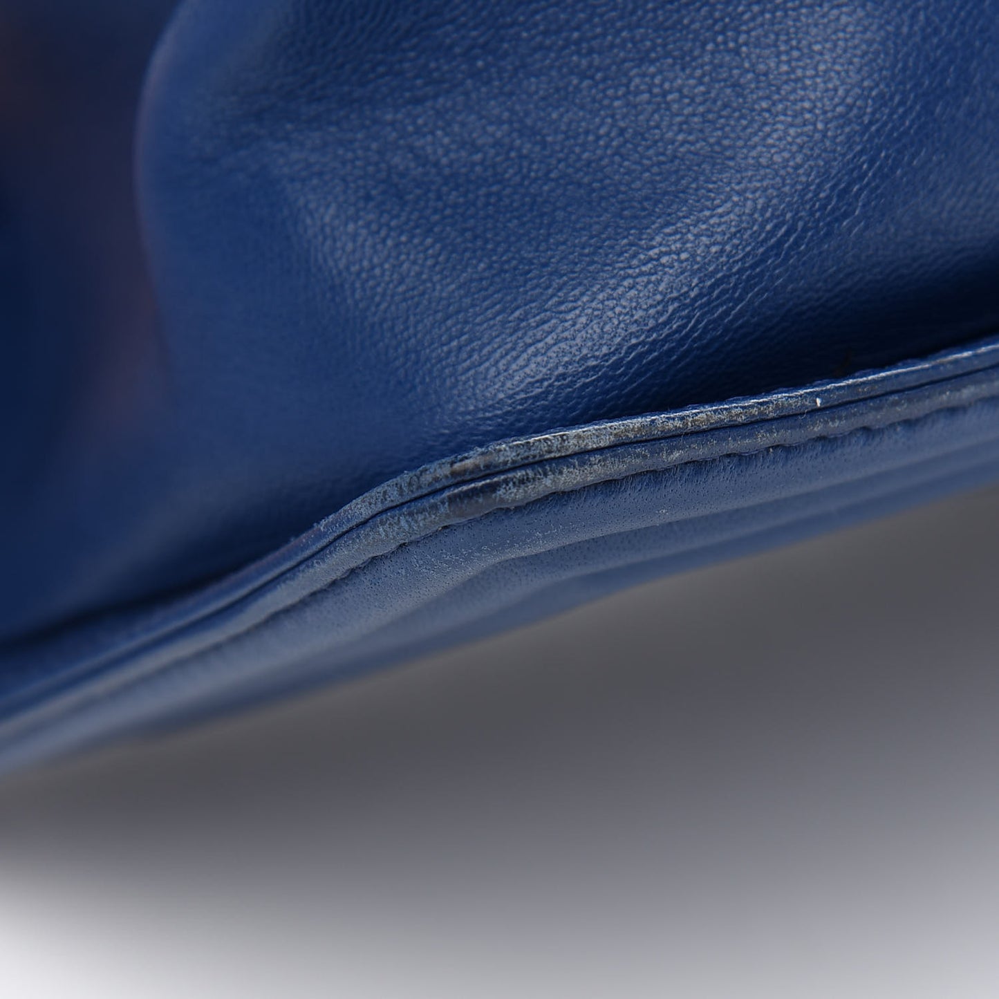 Lambskin Quilted Medium Boy Flap Blue
