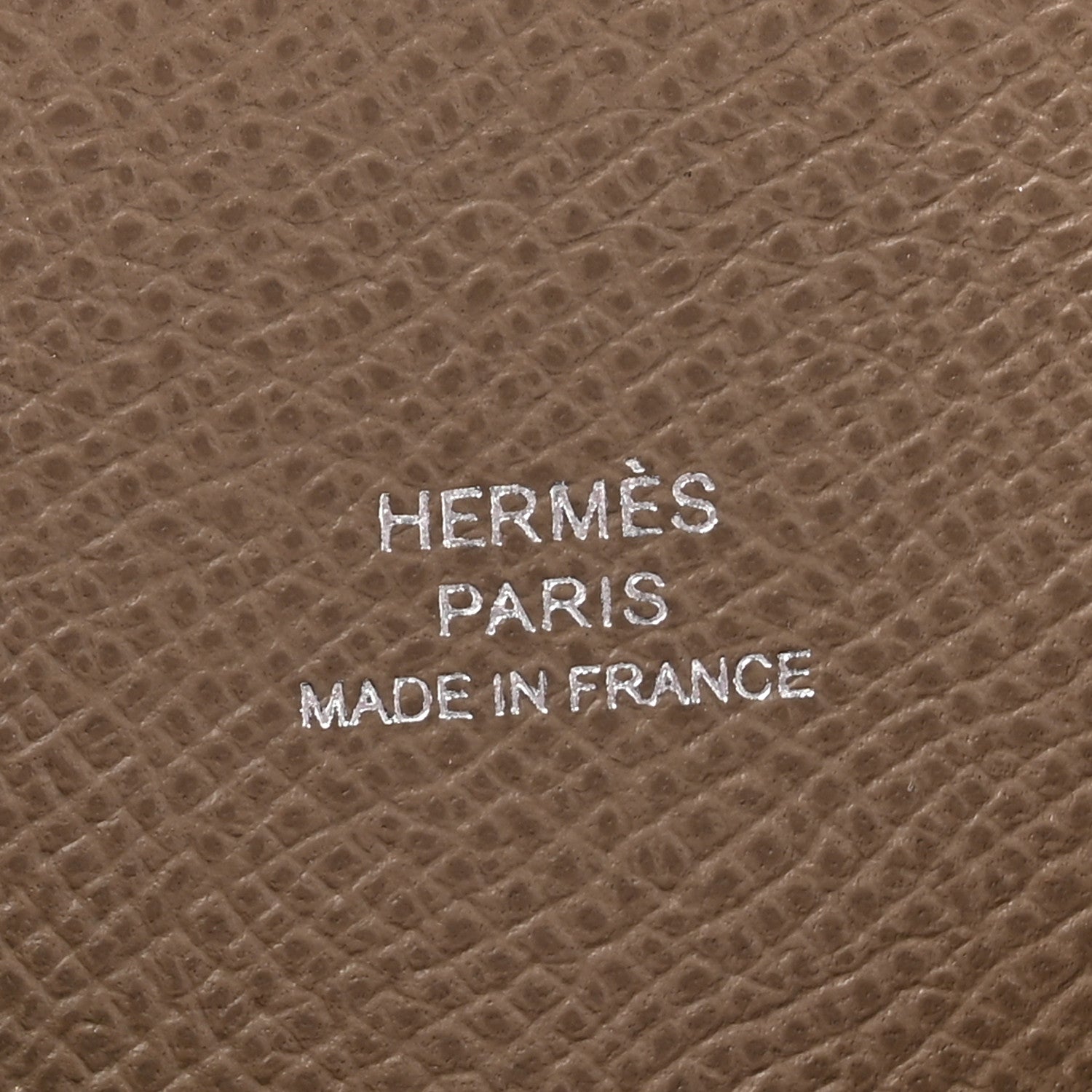 Hermes Epsom Calvi Card Case Etoupe 7 of 9