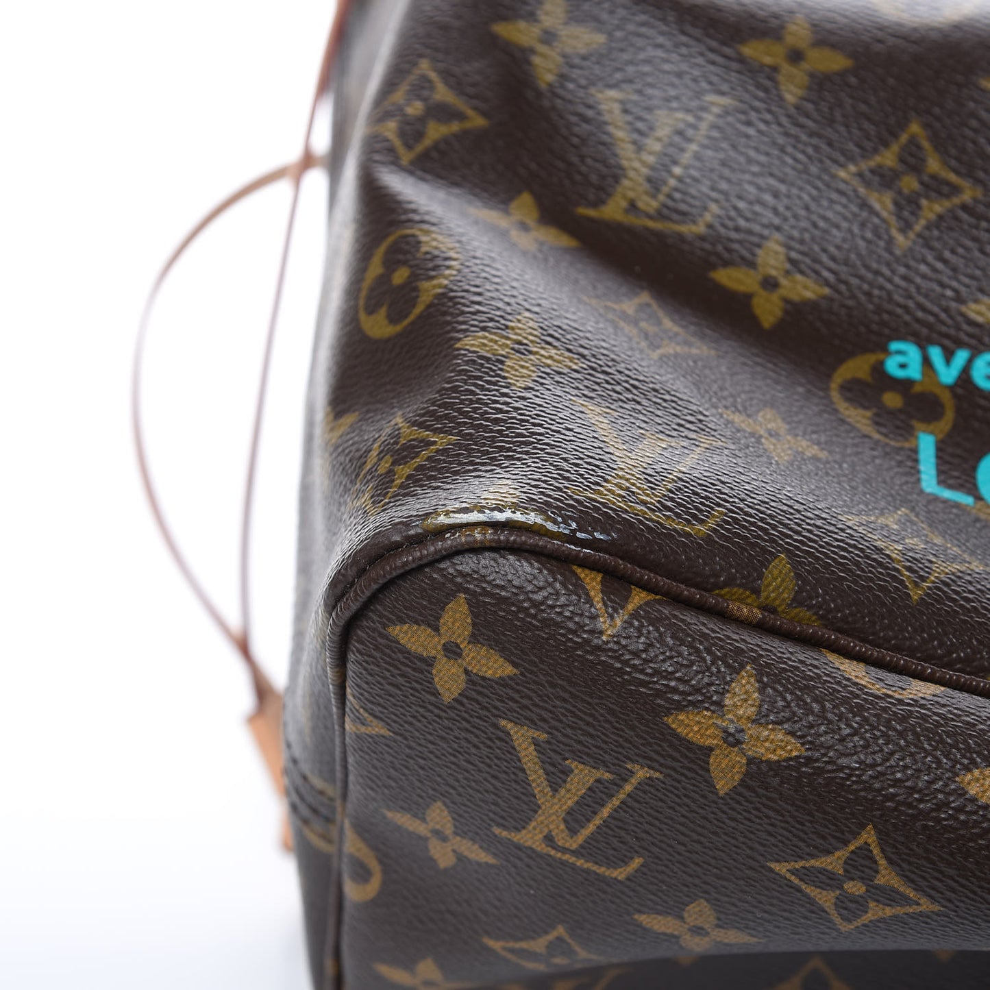 Monogram V Neverfull MM Turquoise