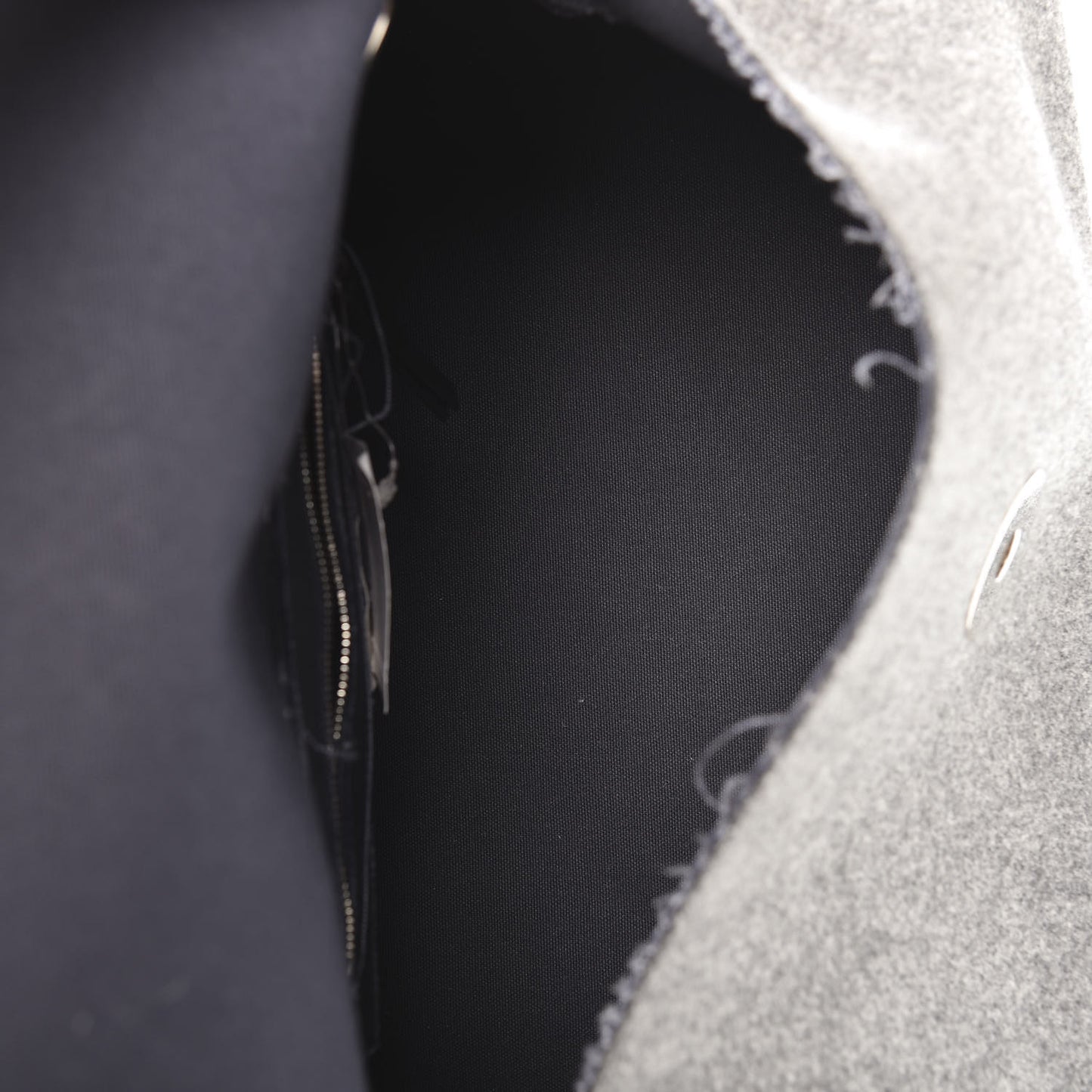 Wool Felt Flap Bag Grey