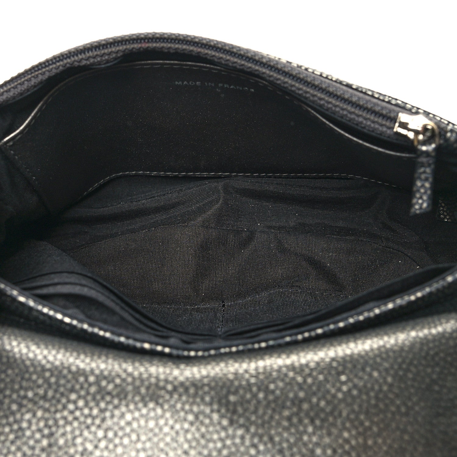 Chanel Metallic Caviar Half Moon Wallet On Chain WOC Bronze 5 of 12