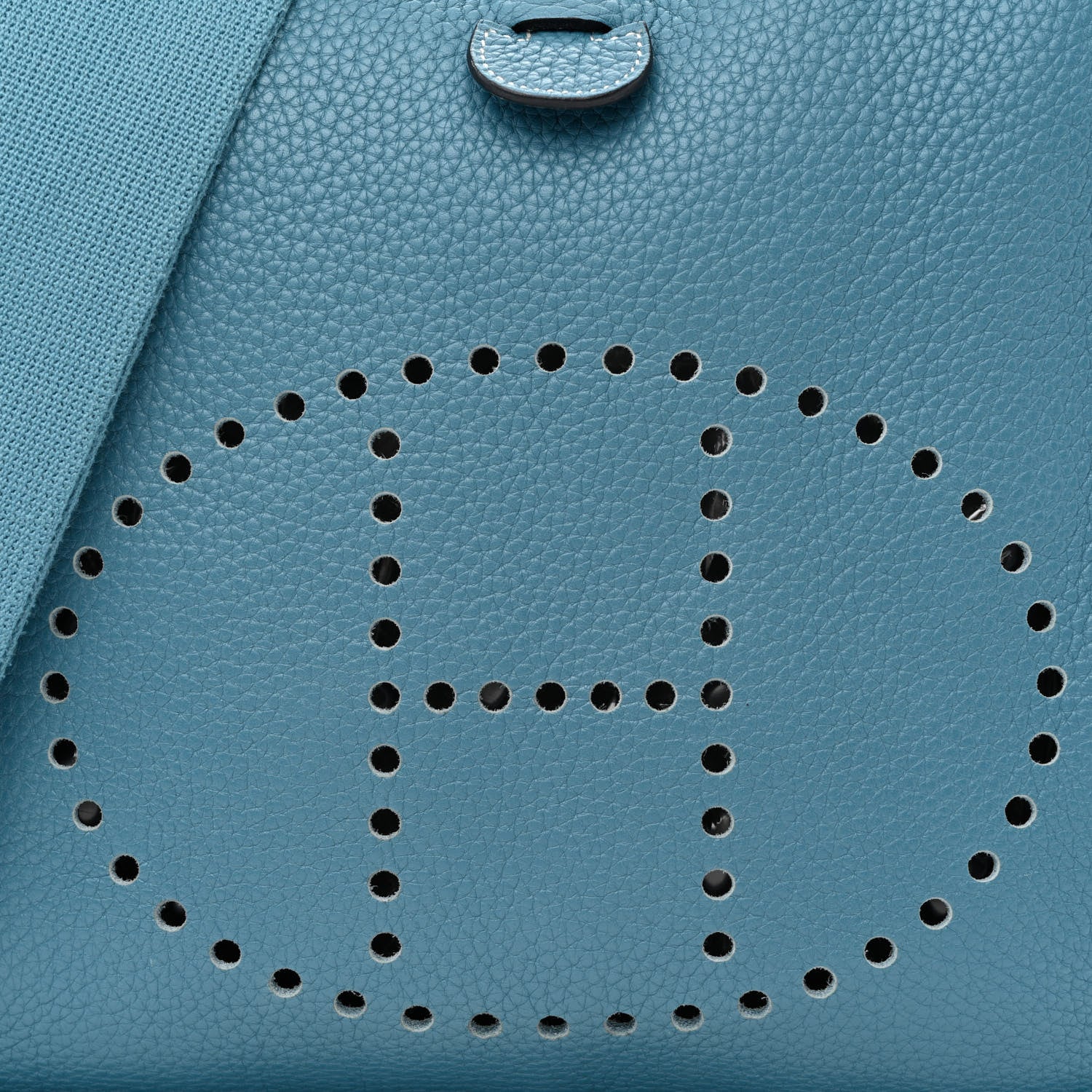 Hermes Taurillon Clemence Evelyne III GM Blue Jean 8 of 10