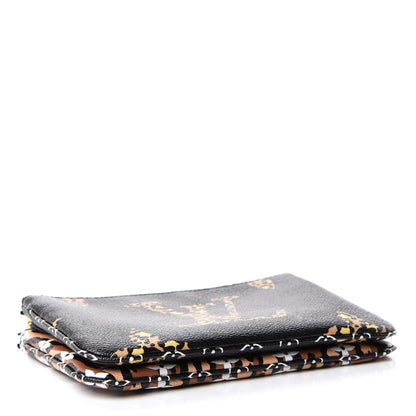 Louis Vuitton Monogram Giant Jungle Pochette Double Zip Black 4 of 7