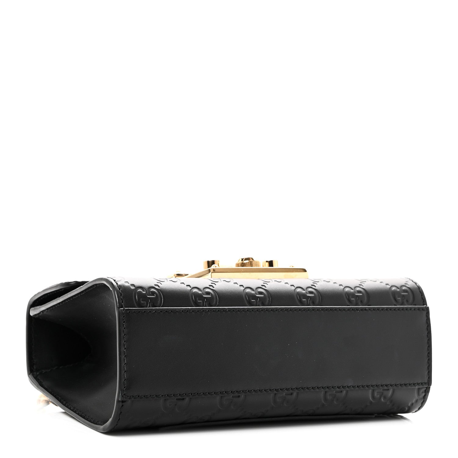 Gucci Guccissima Small Padlock Shoulder Bag Black 4 of 10