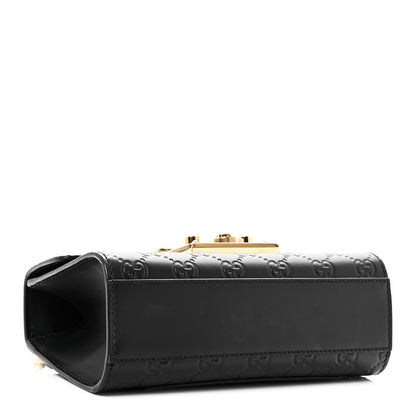 Gucci Guccissima Small Padlock Shoulder Bag Black 4 of 10