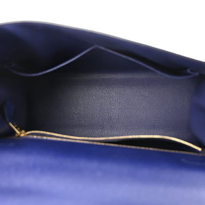 Hermes Epsom Kelly Sellier 28 Bleu Electrique 5 of 12