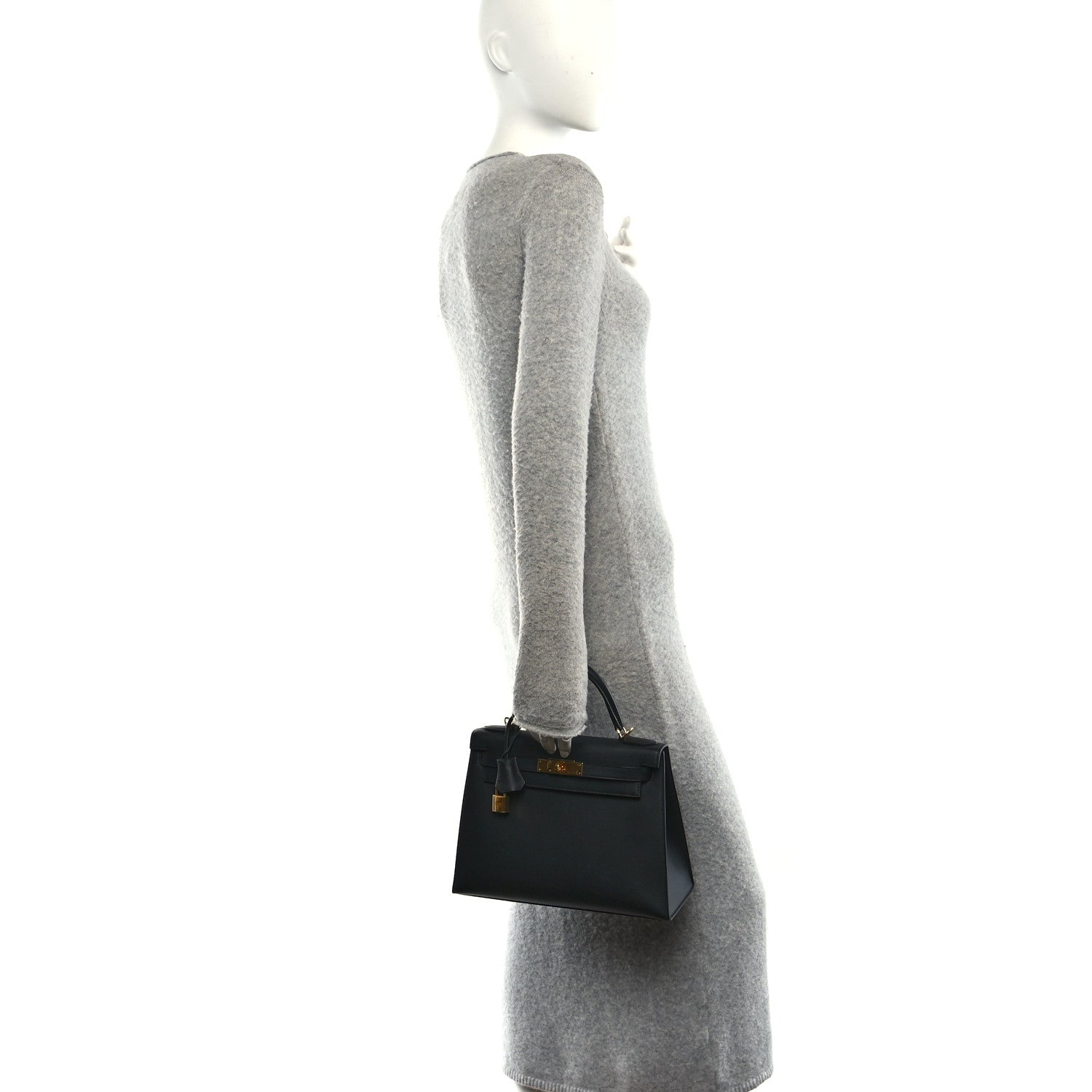 Hermes Sombrero Kelly Sellier 28 Black 2 of 11