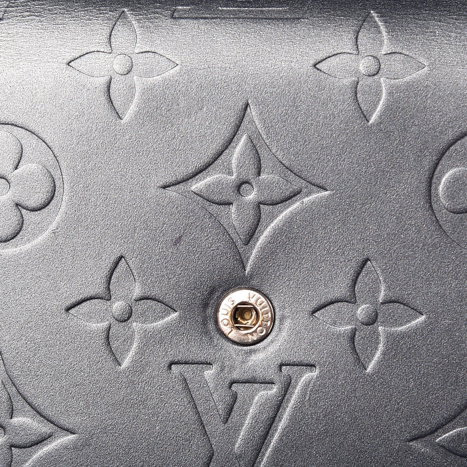 Louis Vuitton Mat Monogram Elise Wallet Blue 9 of 10