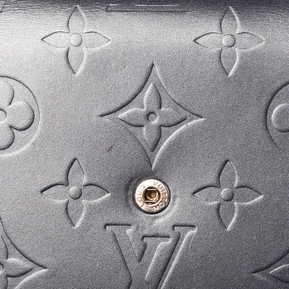 Louis Vuitton Mat Monogram Elise Wallet Blue 9 of 10