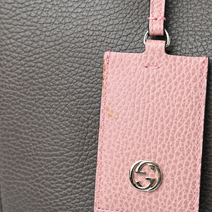 Gucci Dollar Calfskin Medium Swing Tote Grey Field Soft Pink 6 of 6