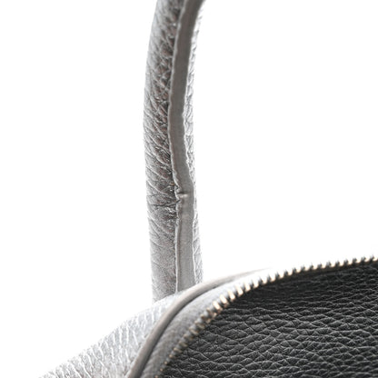 Balenciaga Metallic Calfskin LED Logo Projector Top Handle Bag Silver 15 of 17